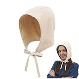 Mythrojan Casco Medieval renacentista de algodón Cofia de COTA de Malla Vikingo Under Armour Reproducción histórica para un Uso cómodo de la Armadura, Crudo - Mediano