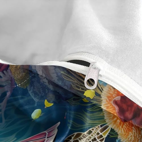 Housse de couette tortue de mer de qualité supérieure en tissu microfibre ultra doux - 8