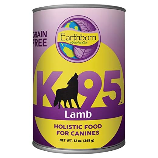 Earthborn Holistic K95 Lamb Recipe Grain-Free Canned Moist Dog Food 13 oz Can