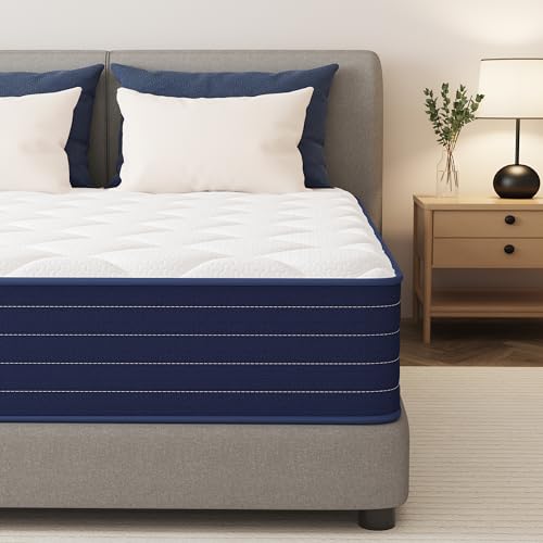 PurrJoys Matratze 140x200x20cm,Taschenfederkern & Memory Foam, mittlerer Härtegrad, atmungsaktiv, Bewegung isolierend, CertiPUR-US & Oeko-TEX, ohne...