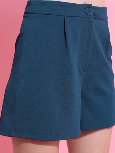 Image of Tokyo Talkies Women's Regular Fit Regular Shorts | Stretchable Shorts
