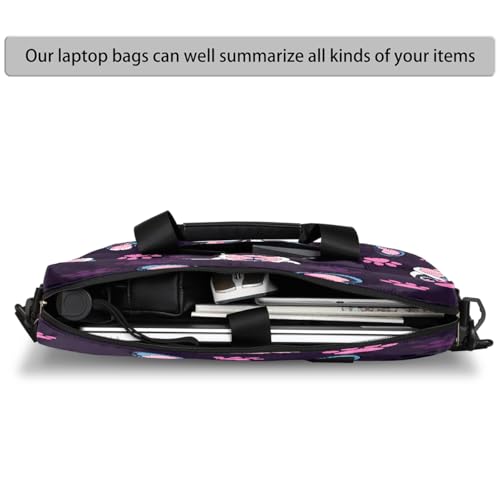 Bolso para laptop con diseño de bulldog francés y huellas miniatura 3