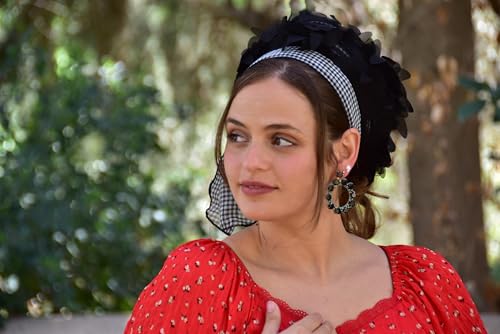 Aluma Black Bow Headband Tichel, Bandana, Snood, Head Scarf, Head Covering, Jewish Headcovering, Scarf, Bandana, Apron, Hair Loss, Chemo4