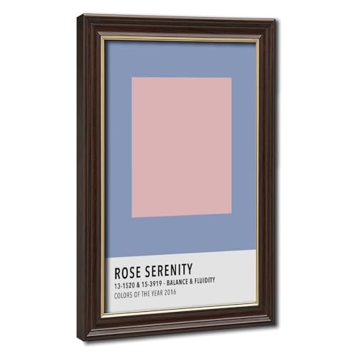 Rose Quartz Pink Serenity Baby Blue Color Card Colorful Art