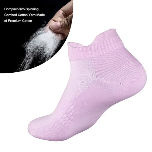 Image of Womens Anti Odor Breathable Moisture Wicking Sports Cotton Low Cut /Quarter Crew Socks for Athletes Foot