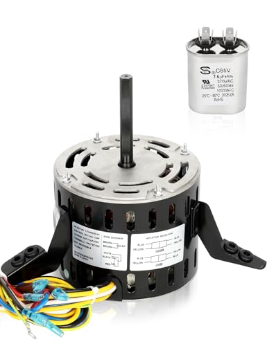 5KCP39GGP993AS Furnace Blower Motor, Replaces GE genteq 5KCP39GGY923S 3S009, 1/3HP 208-230V 1075 RPM, Compatible with Goodman BT1340027S, BT1340027, 11091205, B13400312, Dayton 6DLN0 K55HXRCL-1854