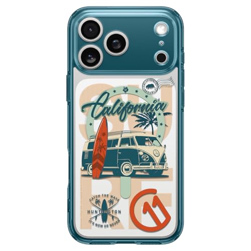 Image of Spigen Ultra Hybrid MagFit Back Cover Case for iPhone 17 Pro Max [MagSafe Compatible] [3D Spatial Effect with Hexa-Layer Print] - c11 Huntington