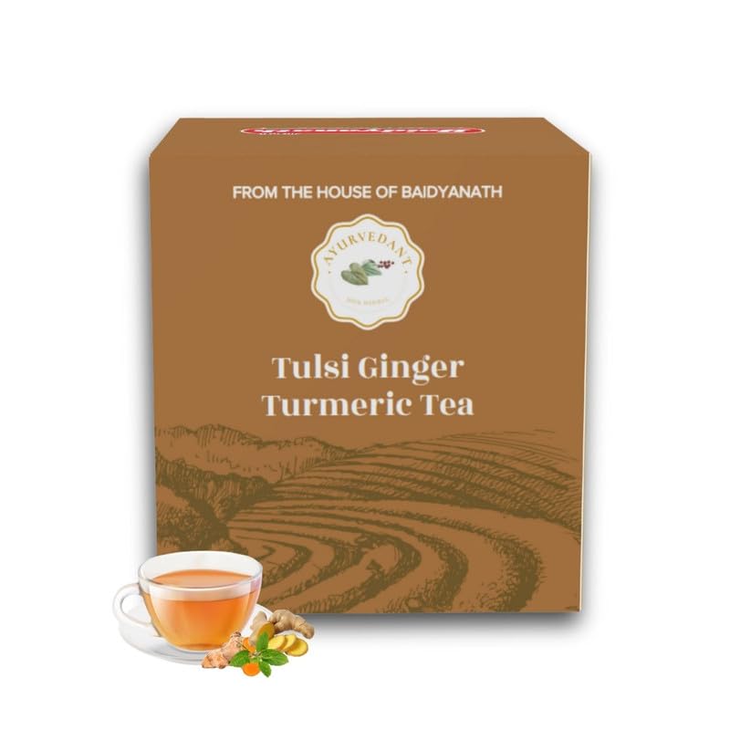 Baidyanath Ayurvedant Tulsi Ginger Turmeric Tea – 10 Bags – Herbal Blend for Immunity Support & Digestive Health, Naturally Nourishing (B0CR7QQ3Q9) Amazon Price History, Amazon Price Tracker