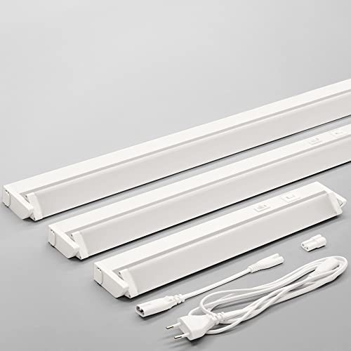 Maxkomfort LED Unterbauleuchte Küche 90cm (L) - Küchenlampe mit Schalter schwenkbar & 3-Stufen-Dimmfunktion 3 Lichtfarben - Warmweiß/Kaltweiß/Neutralweiß - Lichtleiste Unterschrank