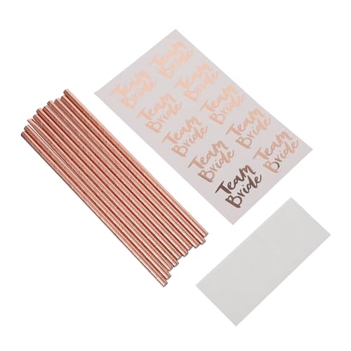 20 pitillos desechables para fiesta Team Bride miniatura 1
