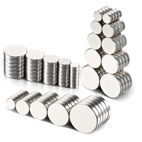 Image of DIYMAG 3MM-Mix 100 Piece Refrigerator Magnet for Office, Hobbies, Crafts and Science, Round Ceramic Industrial Ferrite Magnets