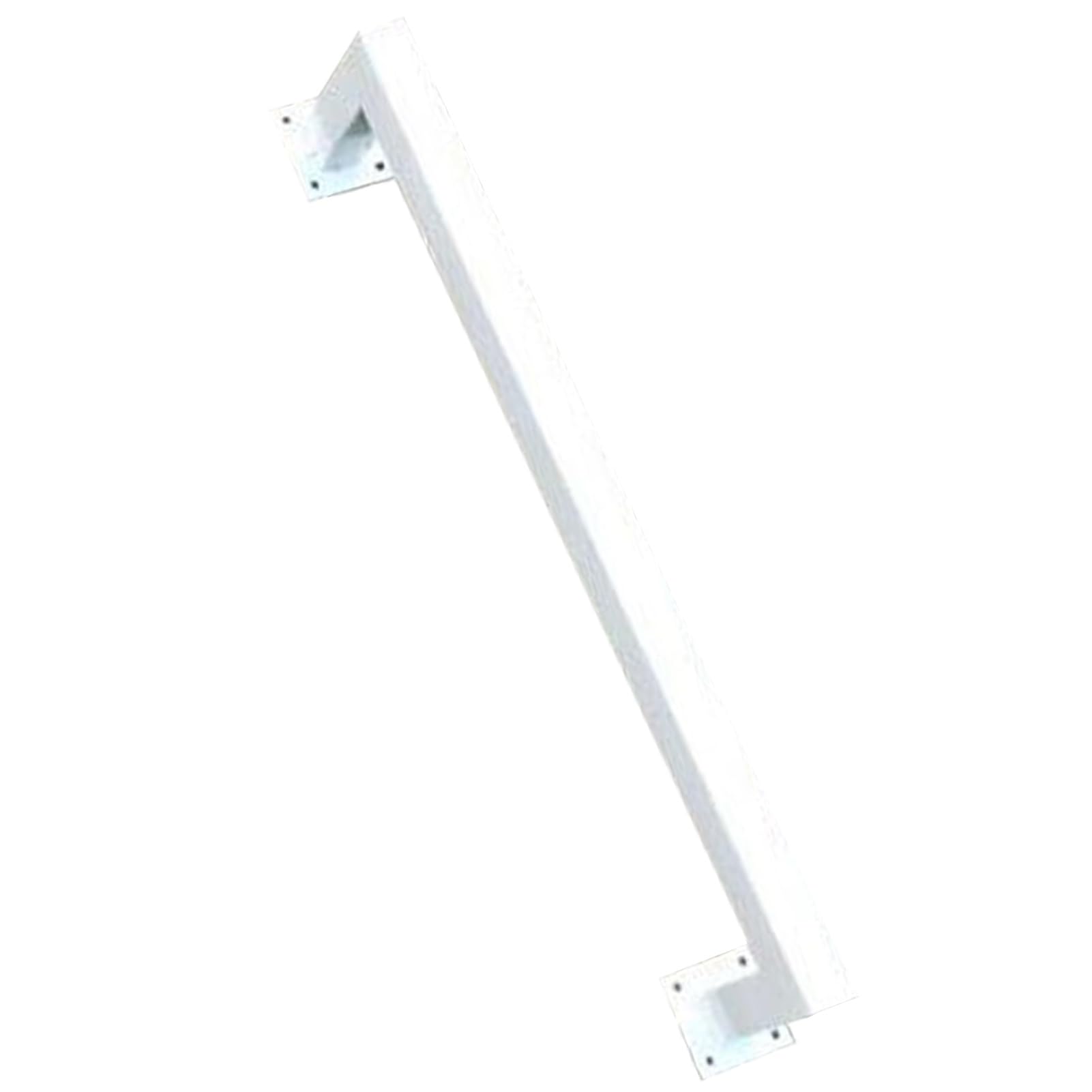 Rampes d'escalier blanches 8 pieds avec kit de support de rampe murale haute résistance