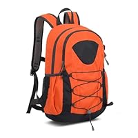 KLVN Mini Camping Backpack Travel Hiking Bag For Men Women Boy Girls Ultralight Outdoor Sport Camping Climbing Small Lightweight Bag(Orange)