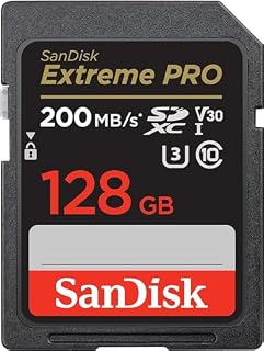 SanDisk Karta SDXC 128 GB Extreme PRO + RescuePRO Deluxe, do 200 MB/s, UHS-I, klasa 10, U3, V30, SDSDXXD-128G-GN4IN