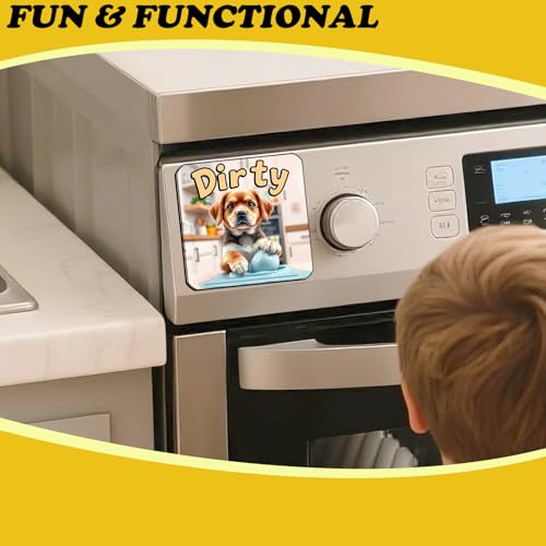 Imán decorativo para lavavajillas con diseño de perro miniatura 2