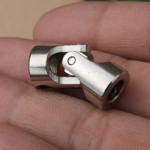 DINGGUANGHE-CUP Coupler 1pc 2mm 2.3mm 3mm 3.17mm 4mm 5mm 6mm 8mm 10mm Universal Coupler Joint Coupling Steel Shaft Connector Metal (Inner Diameter : 4mm 4mm)