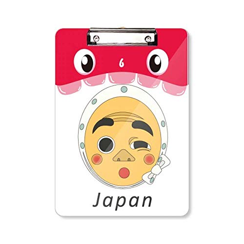 Porte-bloc A4 japonais avec motif tête de mort pour bureau