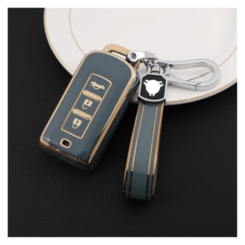 Funda para llave para Lancer y Outlander con acabado elegante gris 6