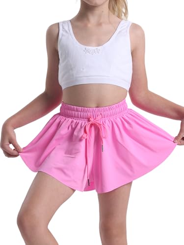 Image of Flowy Shorts for Teen Girls Athletic Running Youth Butterfly Shorts