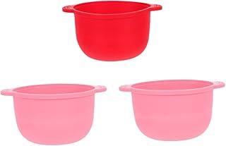 Beavorty 3pcs Depilatory Wax Bowl Microwavable Mixing Bowls Canning Set Household Tools Silicone Bowl Wax Warmer Replacement Wax Pot Wax Bean Melting Bow Wax Warmer Bowl Waxing Bowl Fold