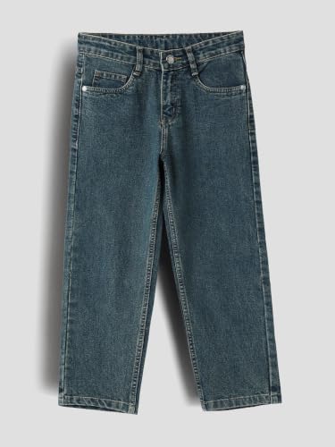 Image of Urbano Juniors Boy's Loose Baggy Fit Washed Denim Jeans Stretchable