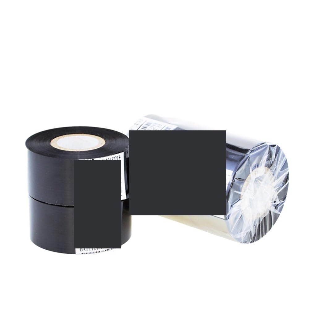 Prägemaschine, Thermotransferband for Banddruckmaschinen, 30 x 100 m, Datumsdruckerzubehör, schwarz, 30 mm Breite(10pcs)