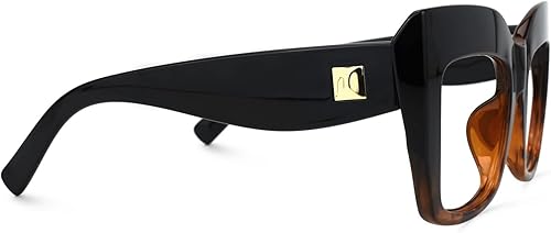 Miniatura 9 de VOOGLAM Elegantes gafas cuadradas de gran tamaño con bloqueo de luz azul para mujeres y hombres, anti fatiga ocular, gafas UV Cassandra