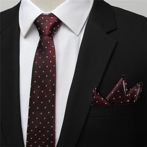 Corbata formal de seda gris con puntos miniatura 2