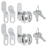 2 Pack Cabinet Locks with Keys 5/8 Inch Cam Lock Keyed Alike Mailbox Lock Replacement Drawer Locks for File Cabinet, Tool Box, Rv Storage, Zinc Alloy