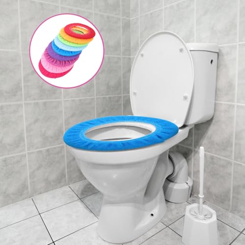 Fundas elásticas para asiento de inodoro que mejoran el confort térmico en el baño familiar 6