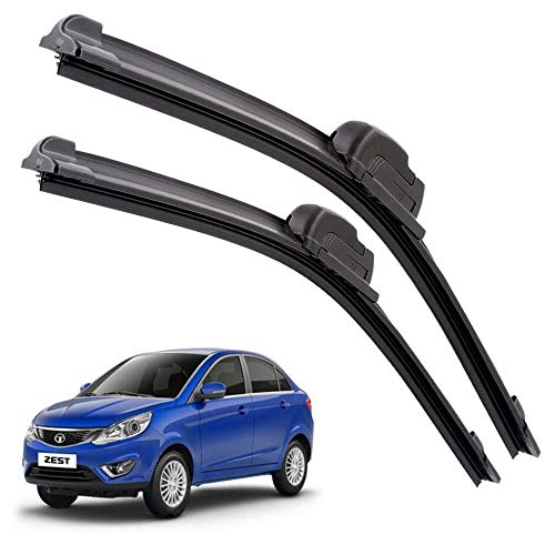 Image of Euro Care Windshield Car Wiper Blades Compatibility With TATA Zest (Model : 2015-Till Date) - Set of 2Pc (D-24,P-14)