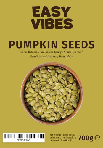 Easy Vibes - Natürliche Geschälte Kürbiskerne (700g) | Ohne Salz