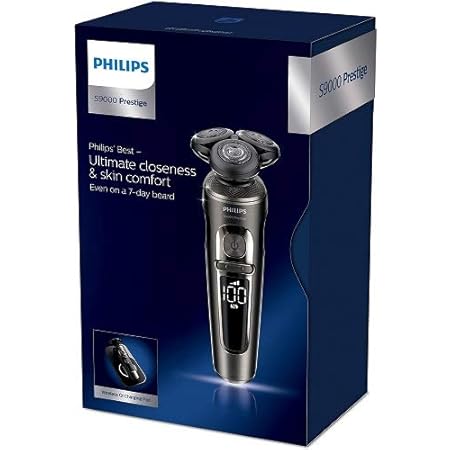 Philips series 9000 prestige wet & dry electric shaver with qi charging pad Clearance