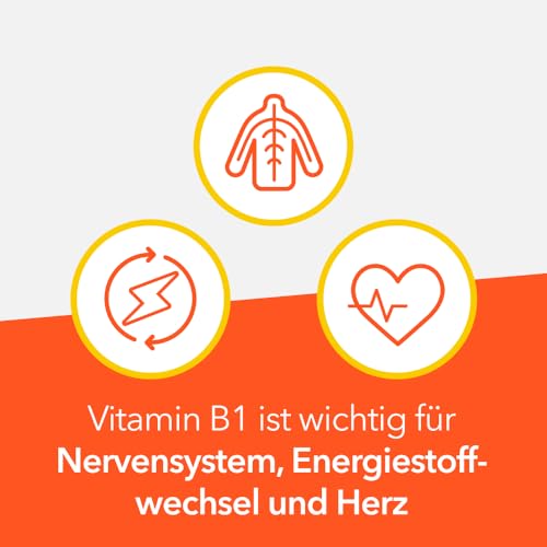 Vitamin B1-ratiopharm® 200 mg Tabletten: Mit nur einer Tablette täglich den Vitamin B1Mangel ausgleichen, 100 Tabletten