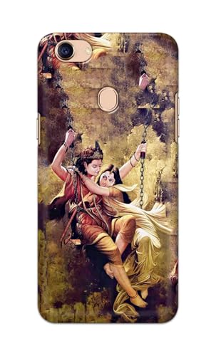 Image of Printed Hard Back Cover for Oppo F5 | Oppo F5 Youth | Oppo F5 Plus Back Cover (Radha Krishna Love -J1) -190724(EA)