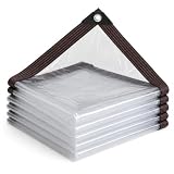 YILUFACAI Telo Impermeabile Esterno Trasparente con Occhielli,1,5x3,5m