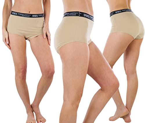 Image of ToBeInStyle Women's Pack of 6 High-Waisted Girdle Brief Tummy Support Everyday Panties
