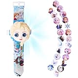 Miotlsy Kinderuhr Digital für Jungen Kinder Cartoon Uhr Projektor-Armbanduhr mit 24 Figuren Armbanduhr mit Silikon Armband für Kinder Kleinkind Jungen Mädchen 3-12 Jahre alt