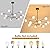 SOGOTING 12-Light Modern Sputnik Chandelier, Black and Gold Pendant Light Height Adjustable Sputnik Ceiling Light Fixture for Dinging Room, Living Room, Bedroom and Foyer
