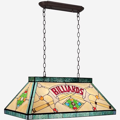 Capulina Tiffany Lamp Stained Glass Pool Table Light...