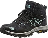  The North Face W HH Fp Mid GTX, Botas de Senderismo Mujer, Negro (TNF Black/Fire Brick Red WQE), 38 EU