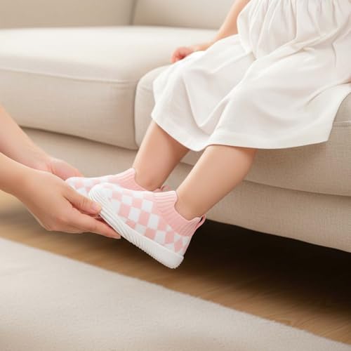 Image of MORENDL Baby Toddler Walking Socks Non-Slip Breathable Unisex Casual Sneakers