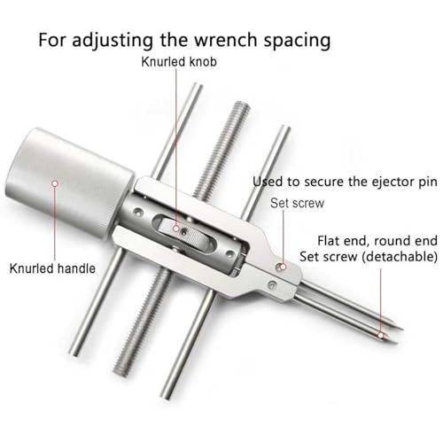 Llave ajustable para anillos ópticos, llave de acero inoxidable, herramienta de precisión para instalación y extracción de espejos, se adapta a rango de 3 a 73 mm