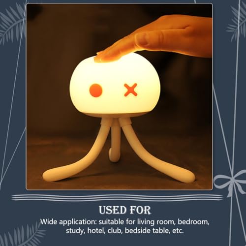 Lámpara de Mesa de Noche con Luz Blanca Suave Forma Medusa miniatura 6