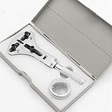 Schlüssel für wasserdichte Uhrengehäuse, mit 4 Satz Klemmen.