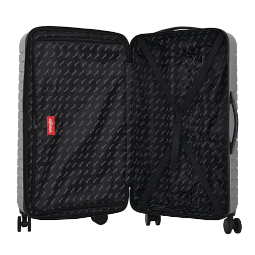 Image of Wrangler Trunk Spinner Suitcase Set, Black, 3 Luggage Set