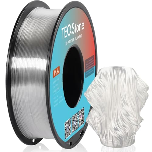 Image of PLA Filament 1.75mm Clear 1KG Perfectly Wound Accuracy + /-0.02mm Transparent PLA Basic 3D Printer Filament