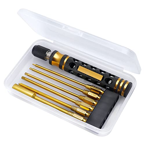 Hobbypark 66-10492 6 In 1 Rc Hex Driver Screwdriver Set 1.5Mm 2.0Mm 2.5Mm 3.0Mm & Hex Nut Driver & Phillips Bit And Wheel Wrench For Rc Car Hobby Tool Kit thumb #6