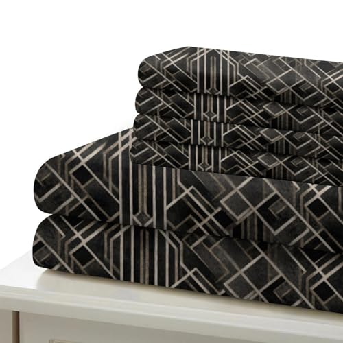 Parure de lit Geisha rouge 200x200 microfibre douce pour lit double - 7
