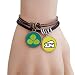 offbb Ornamentos Pulsera Brazalete Cuerda Sandwich